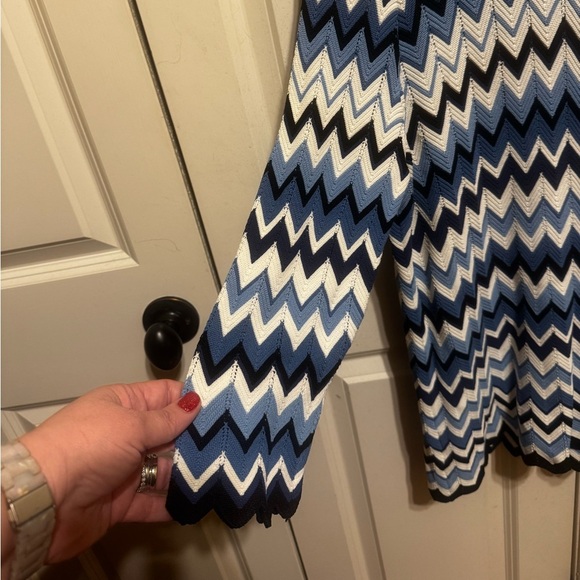 Alfred Dunner Chevron Knit Plus Size Women’s Sweater Long Sleeve Zigzag Sz 2X - Picture 4 of 9